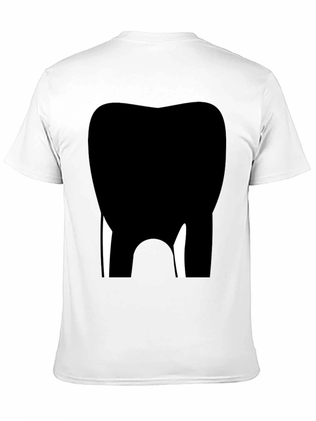 Dental Tooth Graphic Tee - Black Cotton Comfort