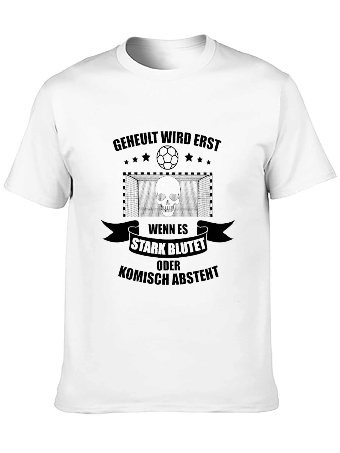 Humorous Black T-Shirt with Graphic Print