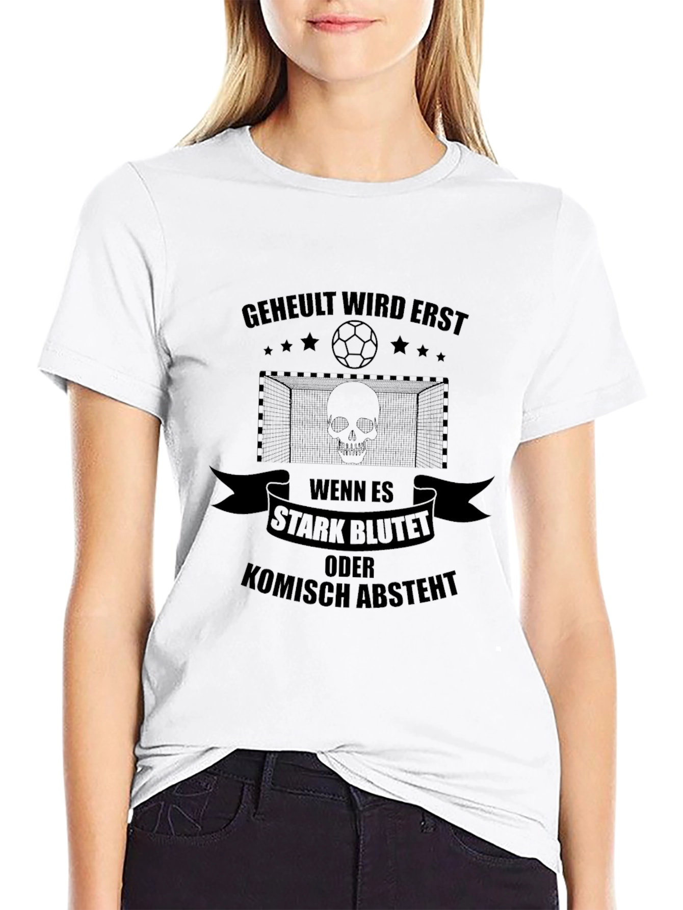 Humorous Black T-Shirt with Graphic Print