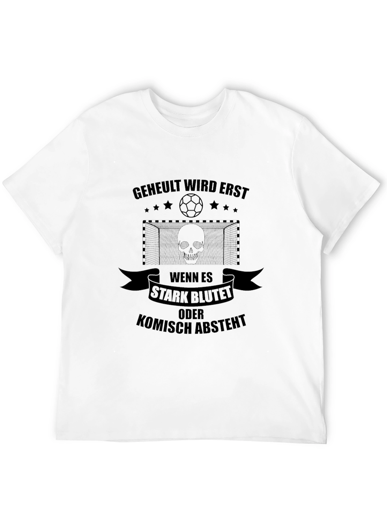 Humorous Black T-Shirt with Graphic Print