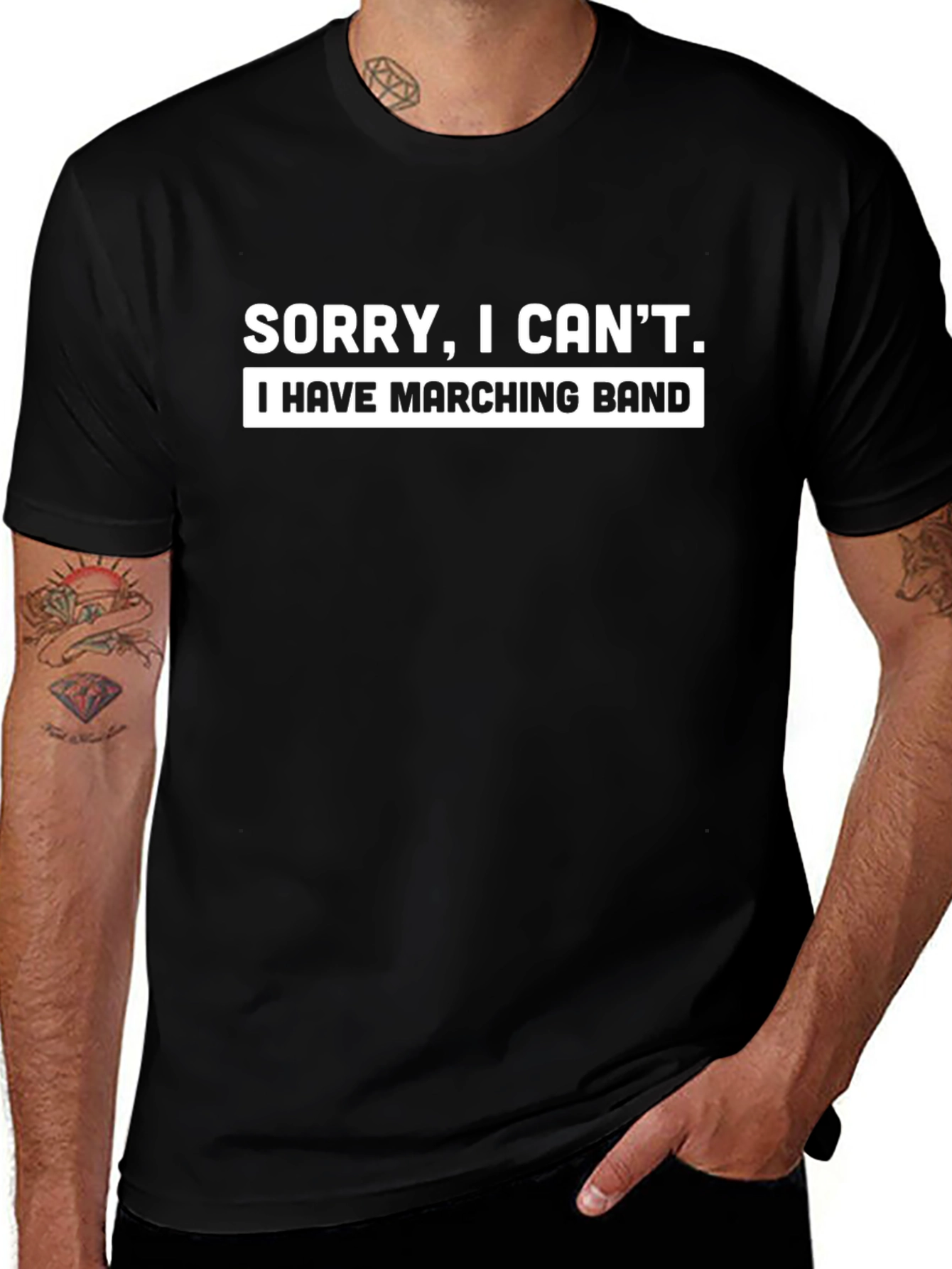 Sorry I Cant Marching Band T-Shirt