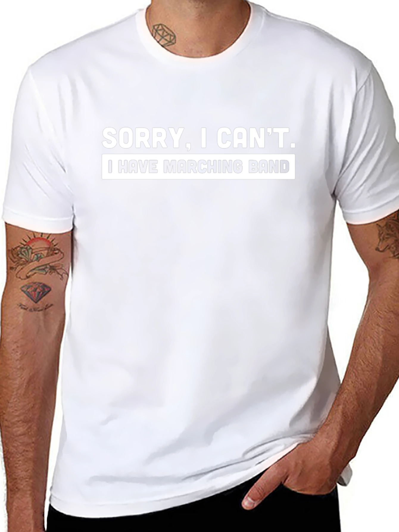 Sorry I Cant Marching Band T-Shirt