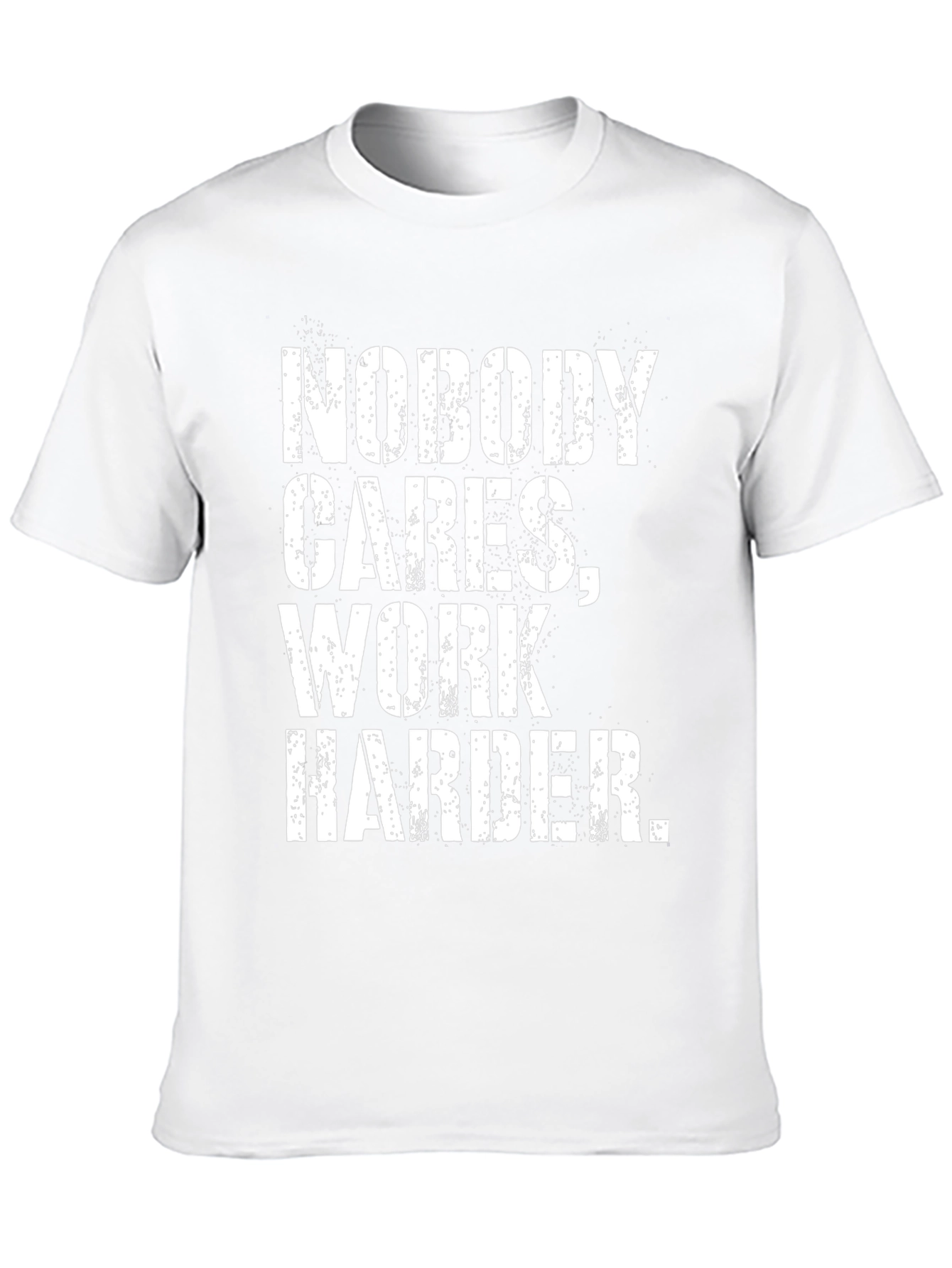 Motivational Black T-Shirt: Work Harder
