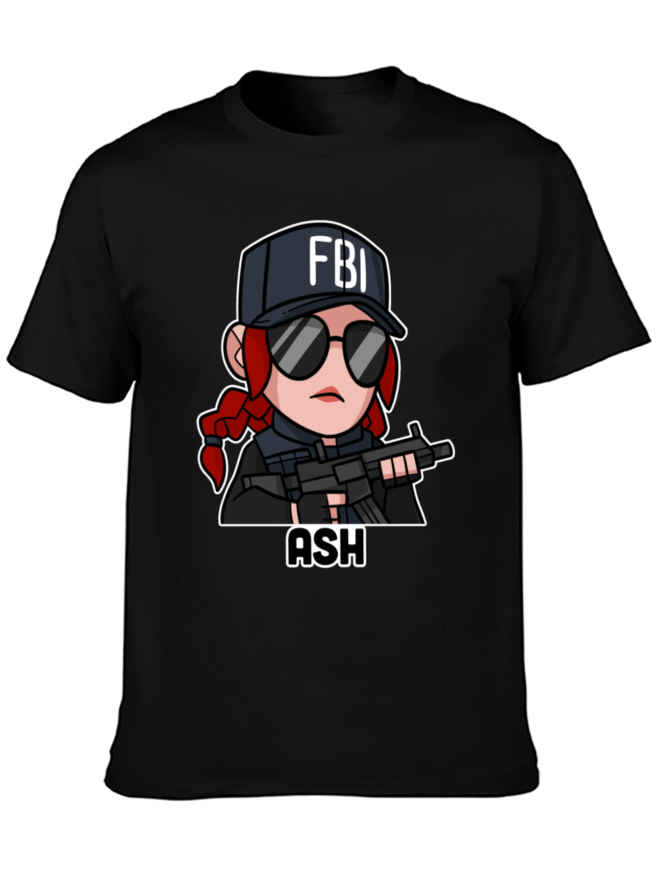 FBI Ash Graphic T-Shirt