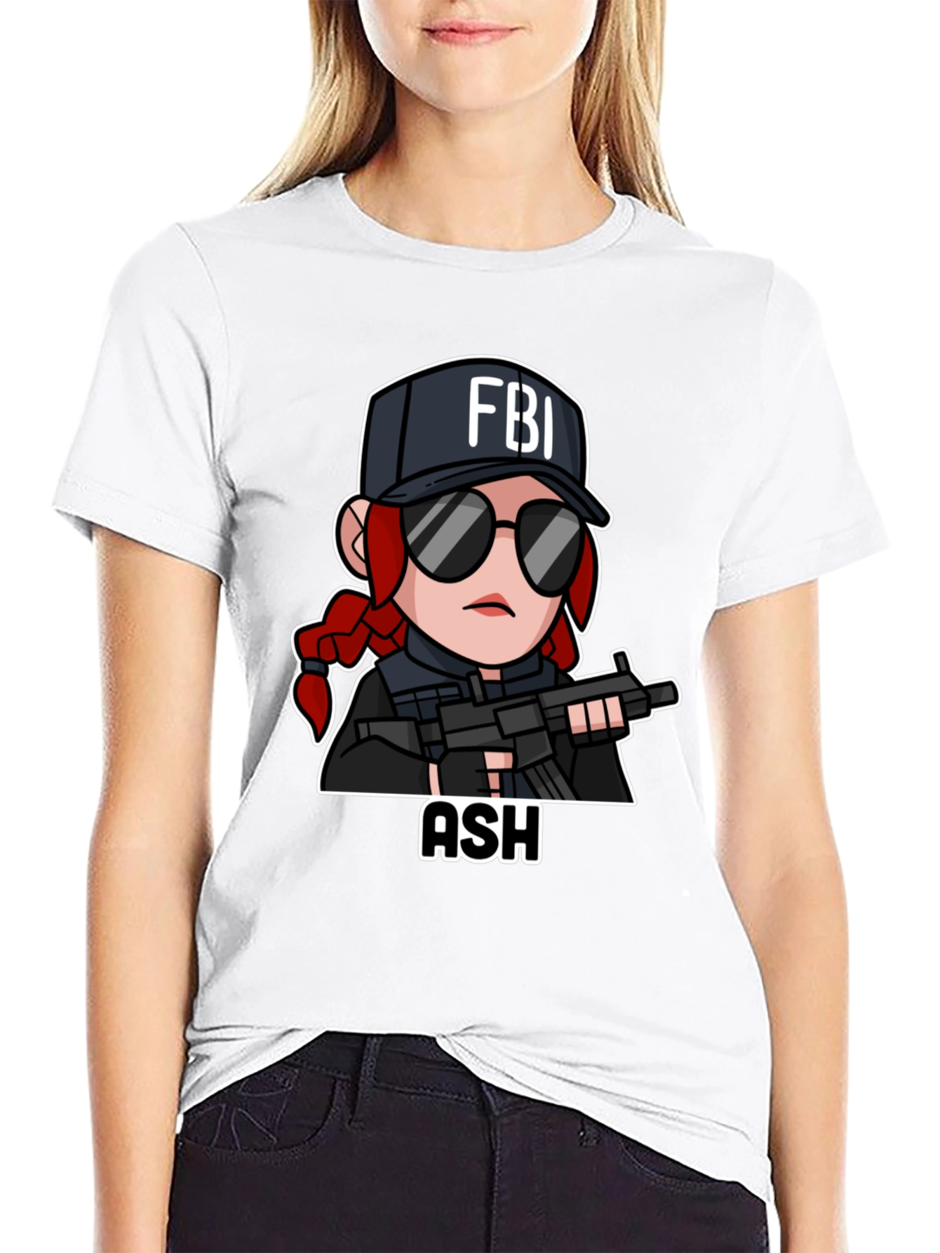 FBI Ash Graphic T-Shirt