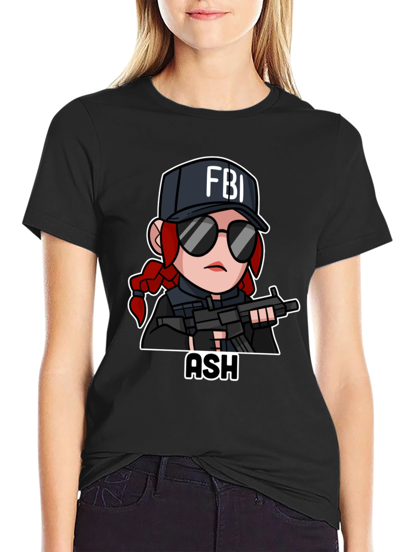 FBI Ash Graphic T-Shirt