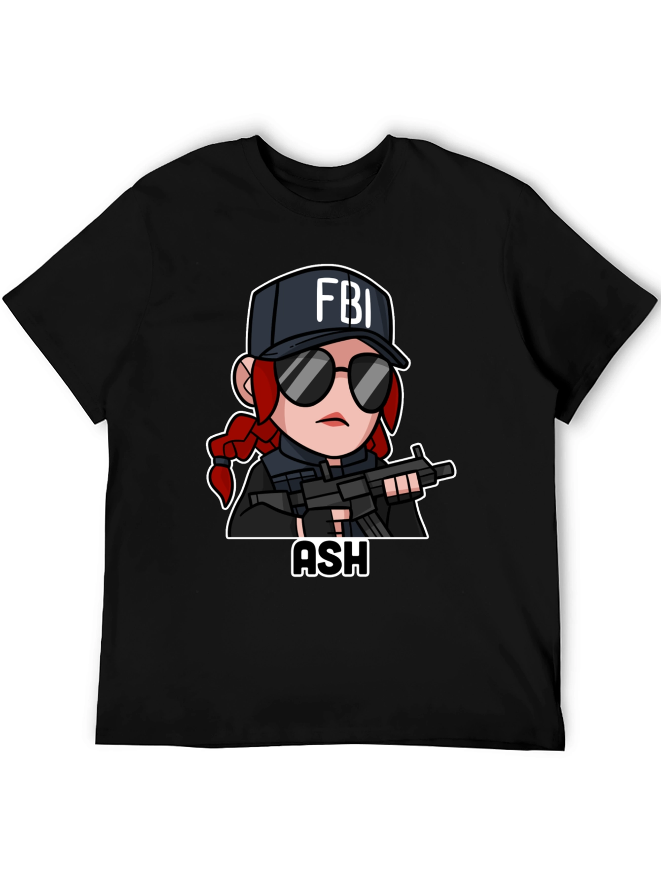 FBI Ash Graphic T-Shirt