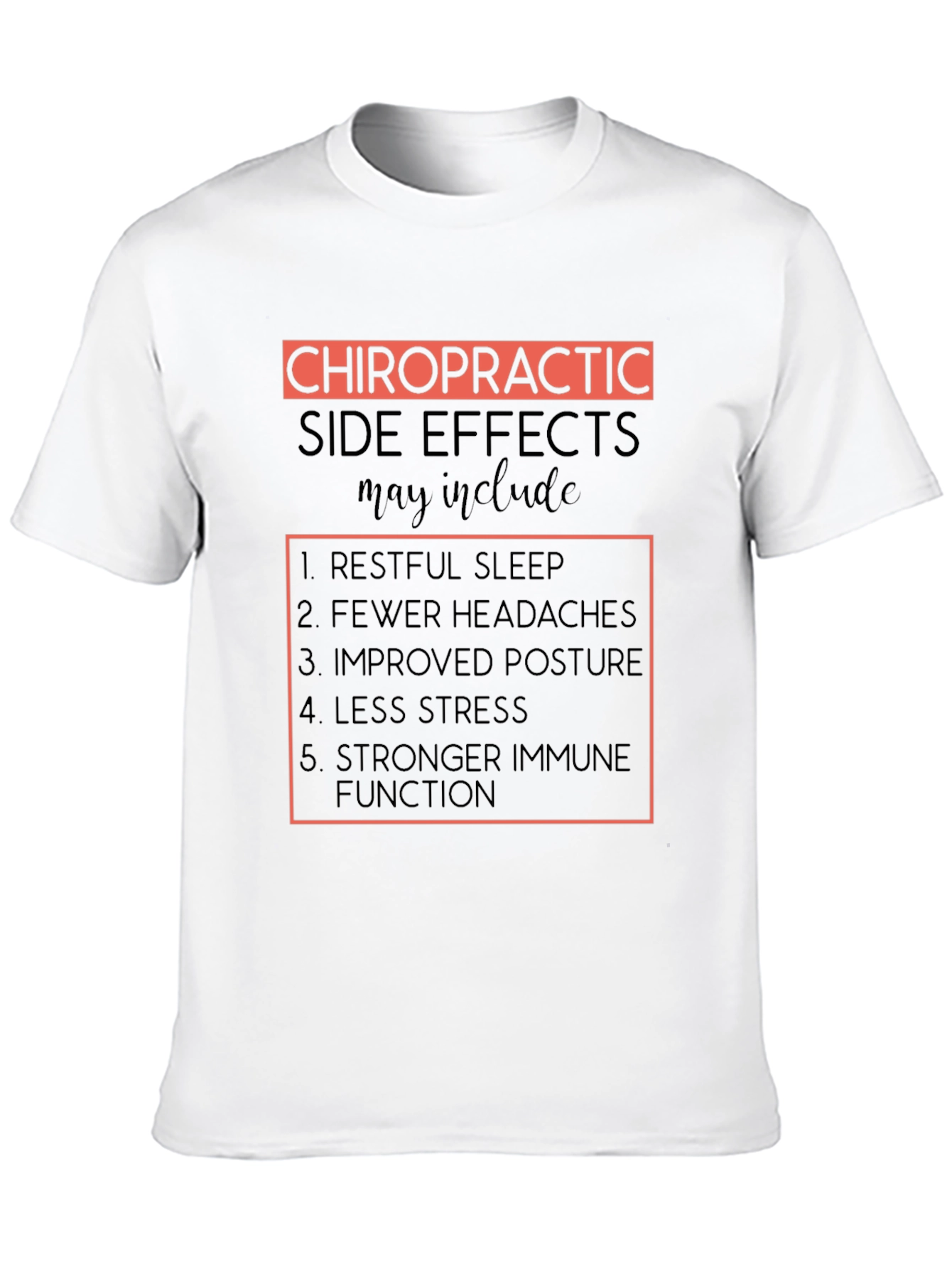Chiropractic Side Effects T-Shirt - Black