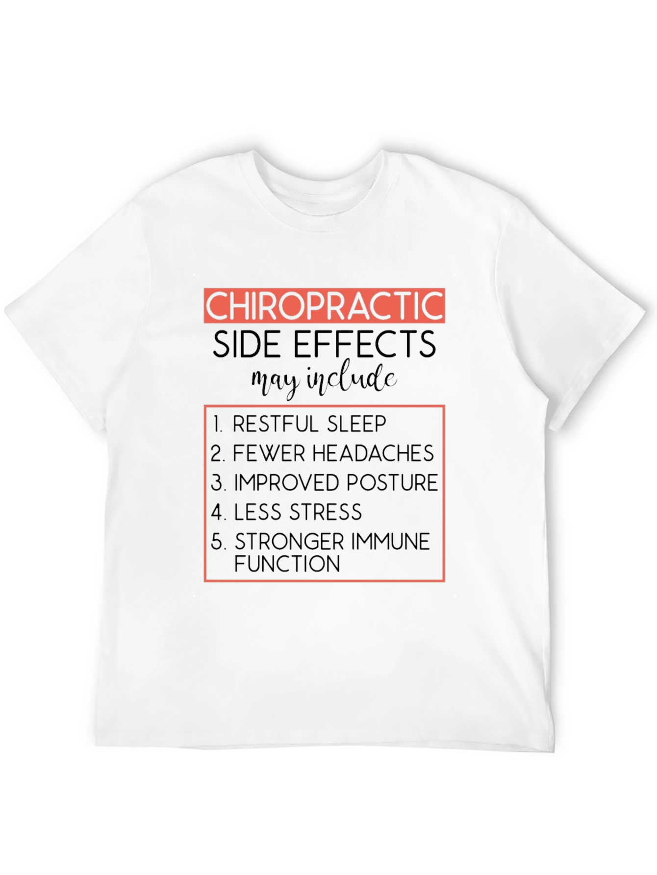 Chiropractic Side Effects T-Shirt - Black