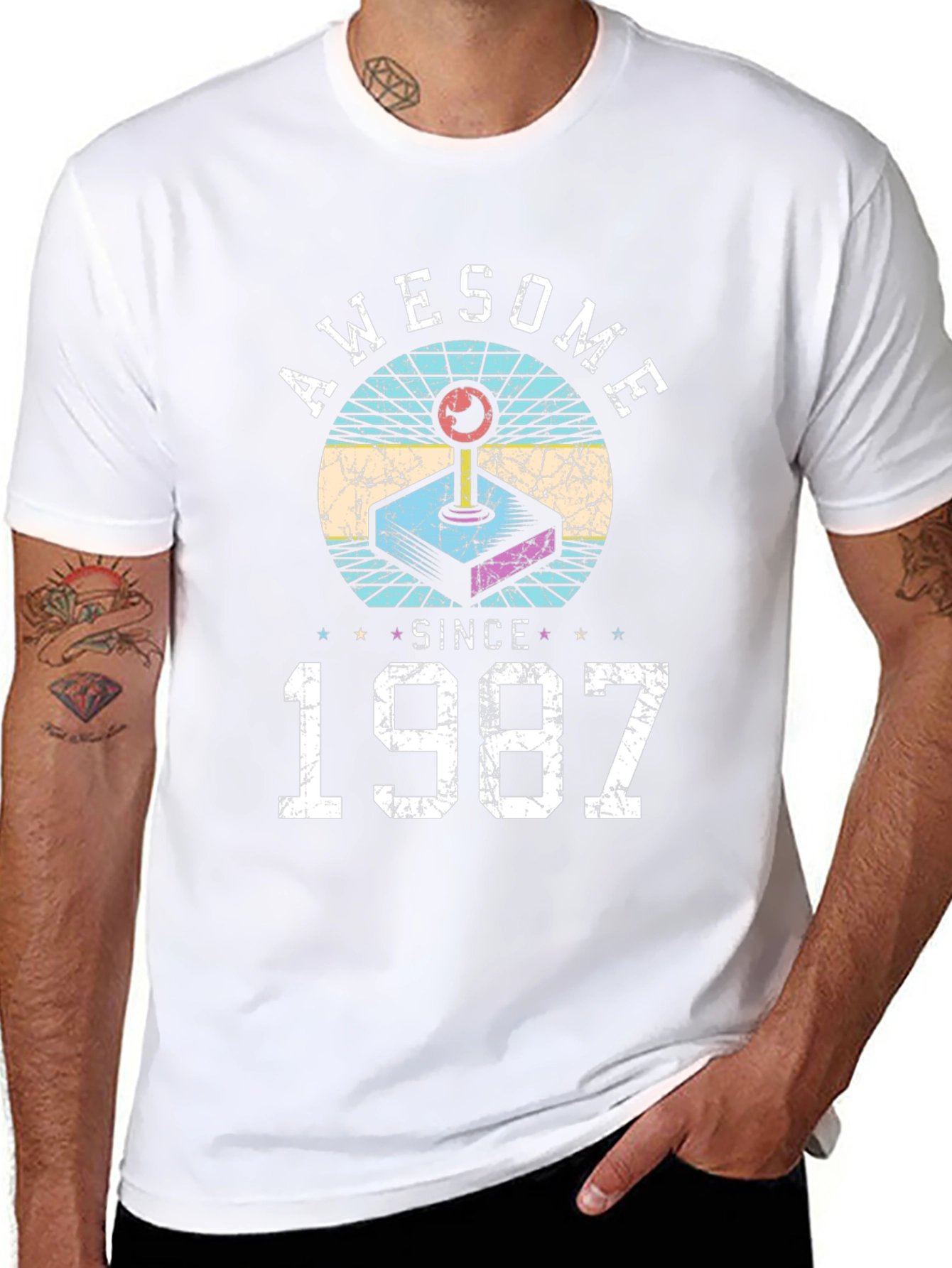 Awesome Since 1987 T-Shirt - Retro Gamer Tee