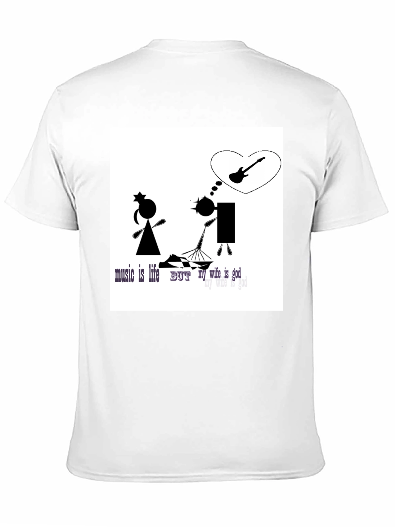 Music Lover Graphic Tee - My Wife is God