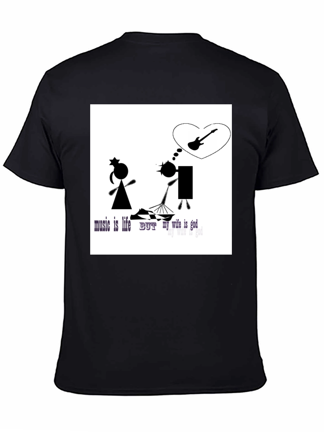 Music Lover Graphic Tee - My Wife is God
