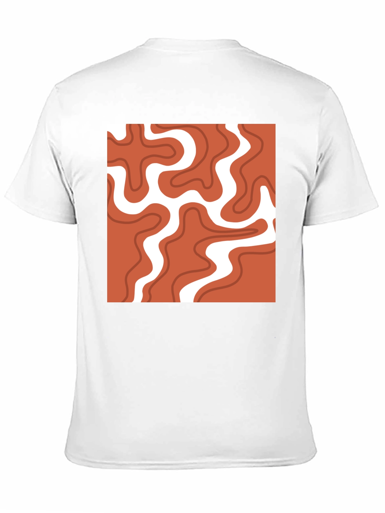 Retro Swirl T-Shirt - Modern Abstract Tee