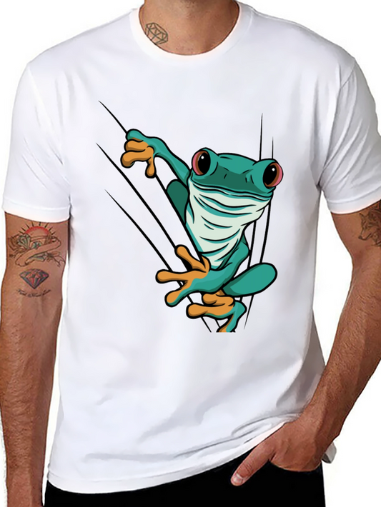 Frog T-Shirt - Black Cotton - Graphic Tee