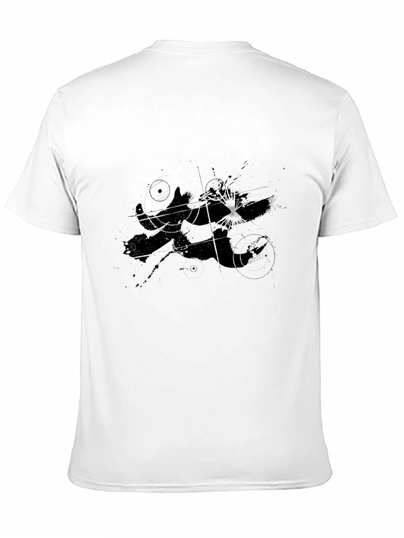 Abstract Graphic Black T-Shirt