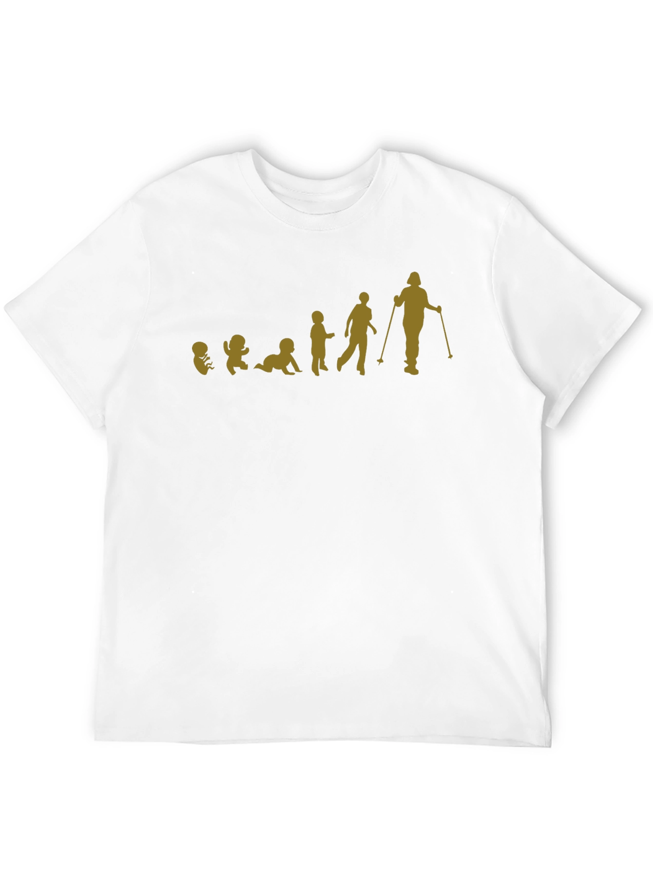 Evolution of a Skier T-Shirt - Black