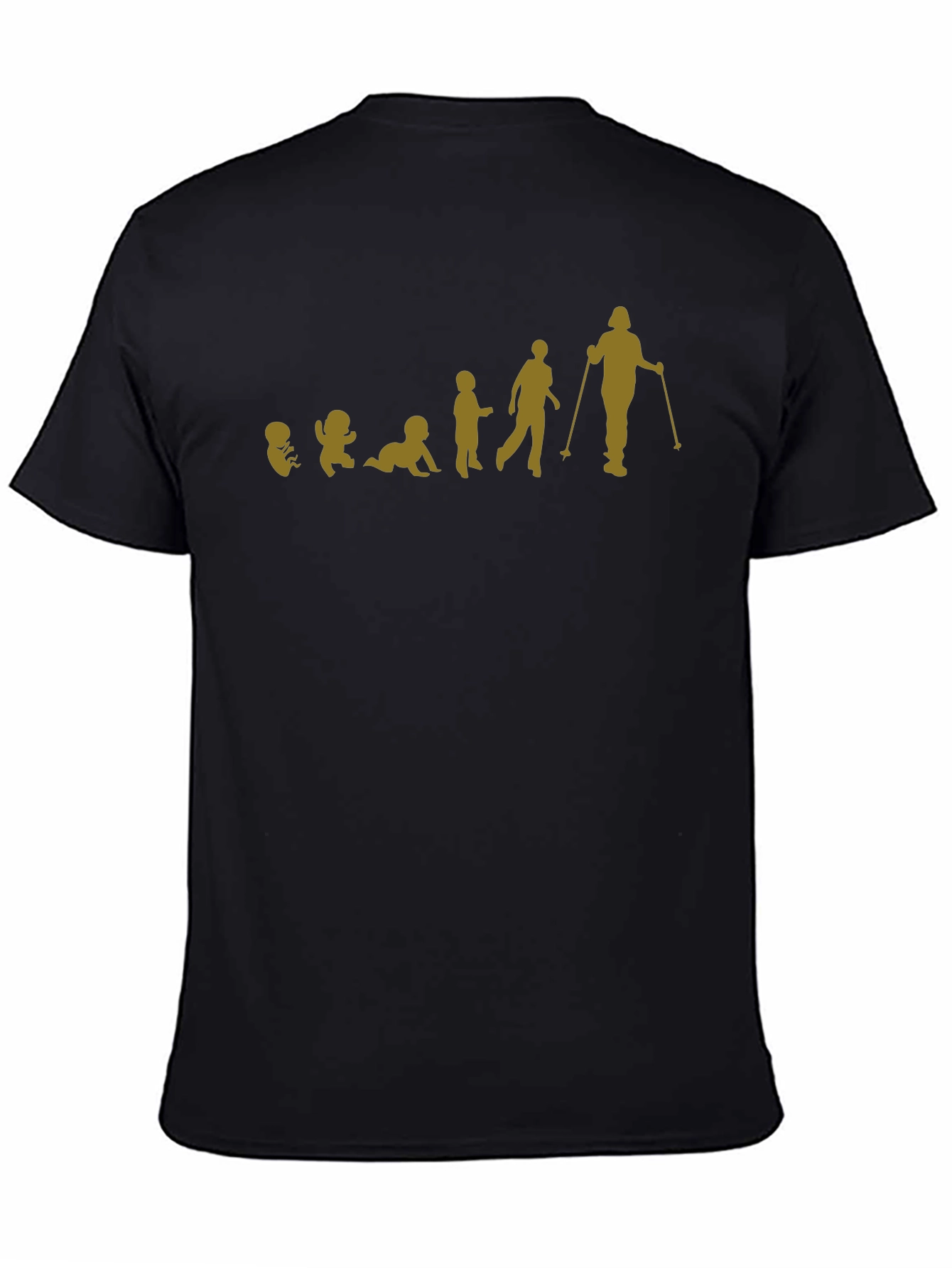 Evolution of a Skier T-Shirt - Black