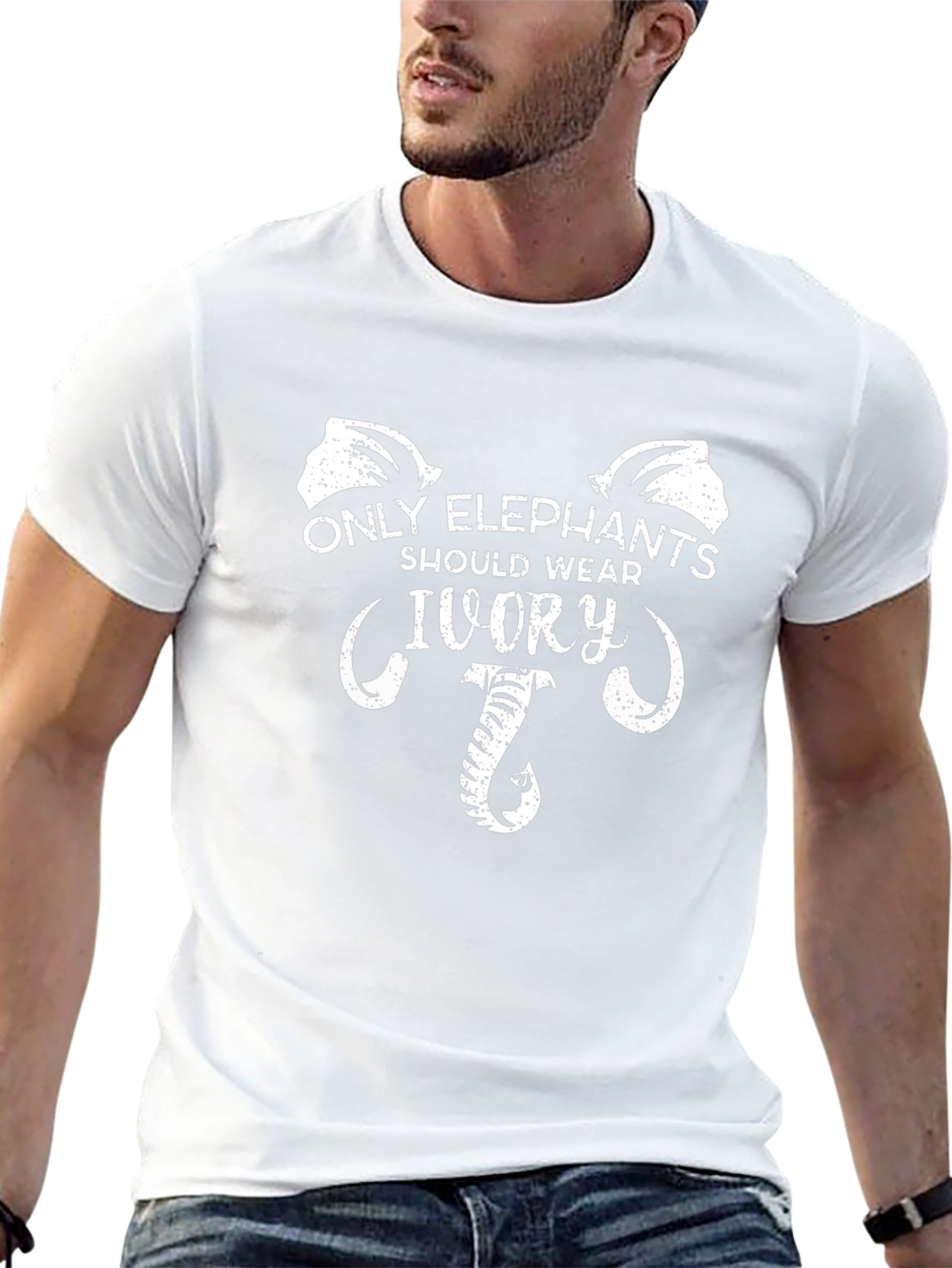 Only Elephants Should Wear Ivory Graphic Tee