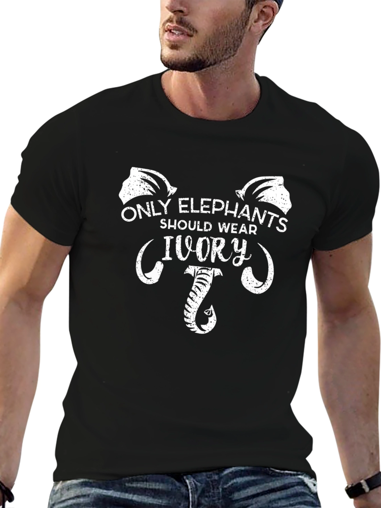 Only Elephants Should Wear Ivory Graphic Tee