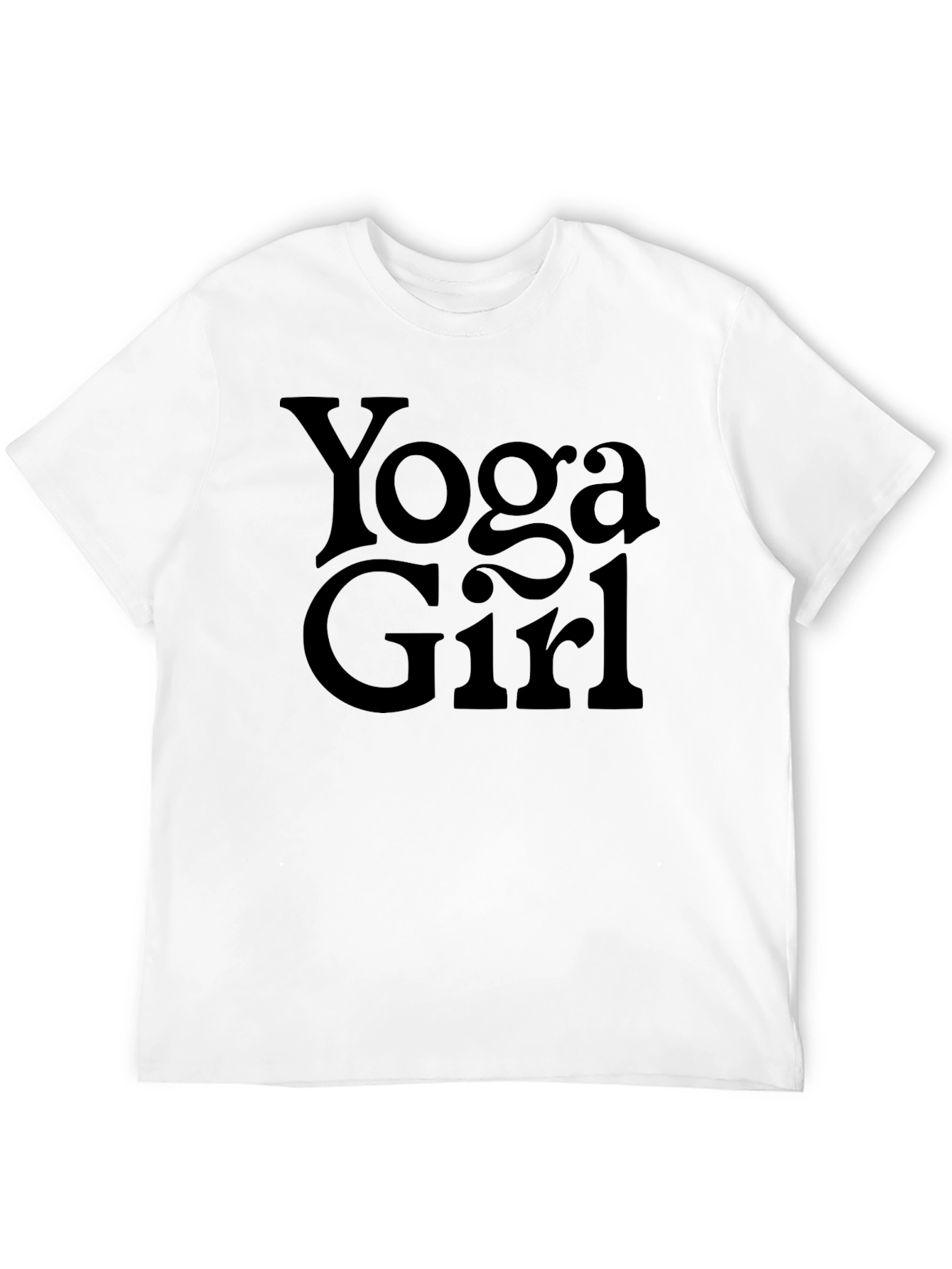 Yoga Girl T-Shirt - Black Graphic Tee