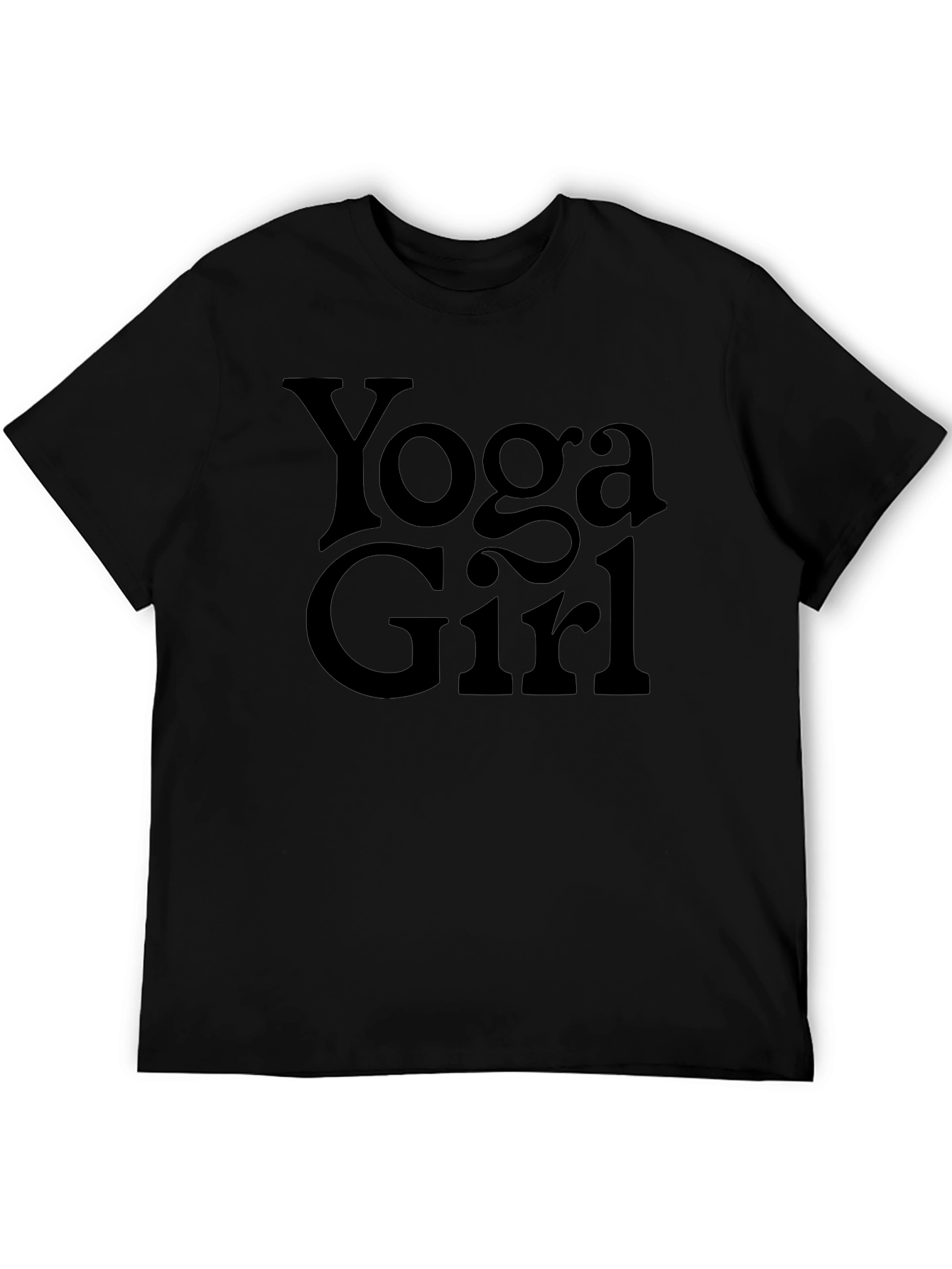 Yoga Girl T-Shirt - Black Graphic Tee