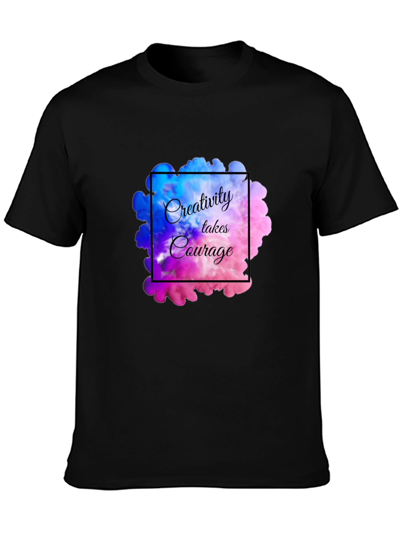 Creativity Takes Courage Black Graphic Tee