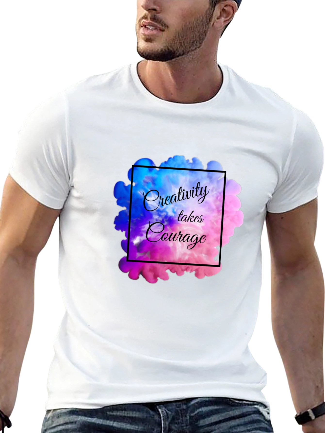 Creativity Takes Courage Black Graphic Tee