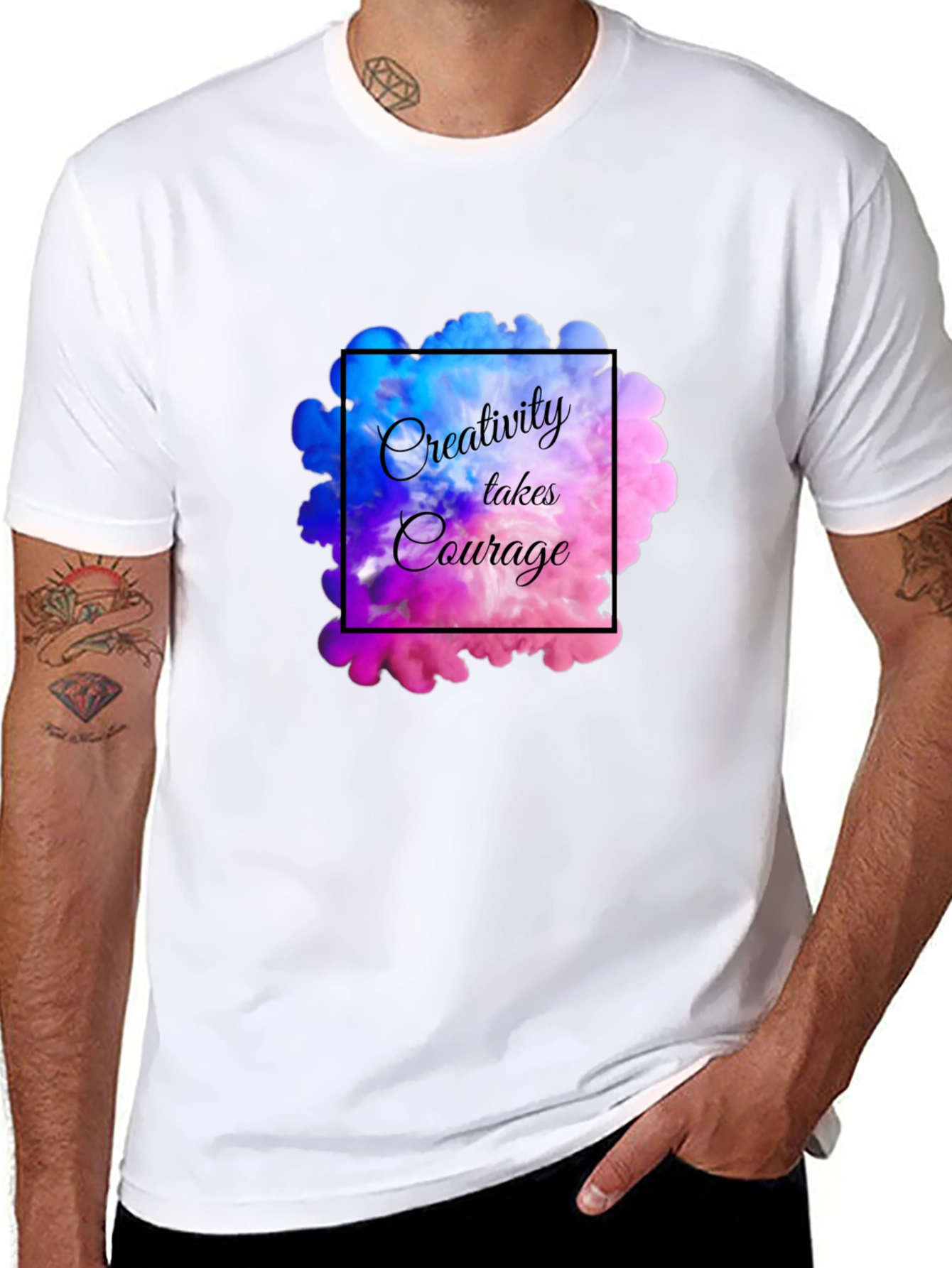 Creativity Takes Courage Black Graphic Tee