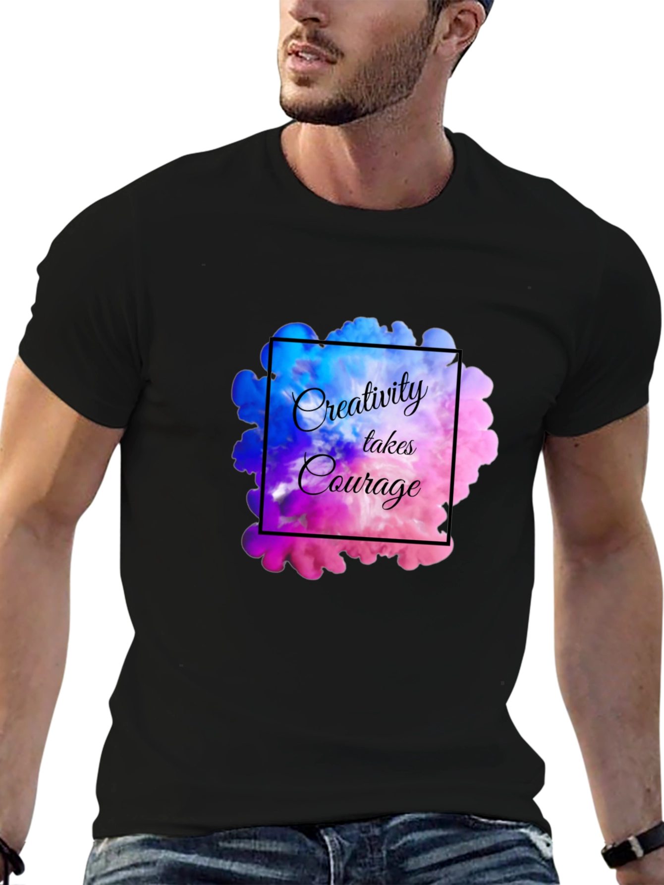 Creativity Takes Courage Black Graphic Tee
