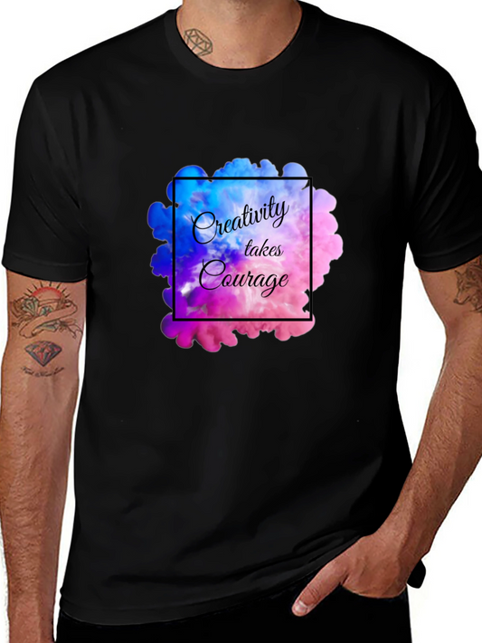 Creativity Takes Courage Black Graphic Tee