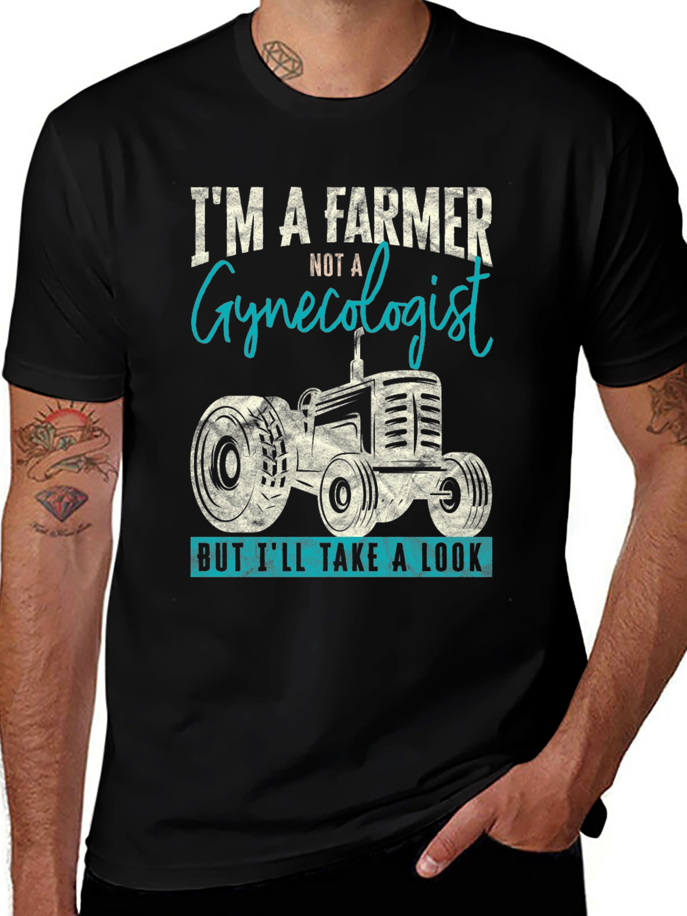 Farmer Gynecologist Humor Graphic Tee