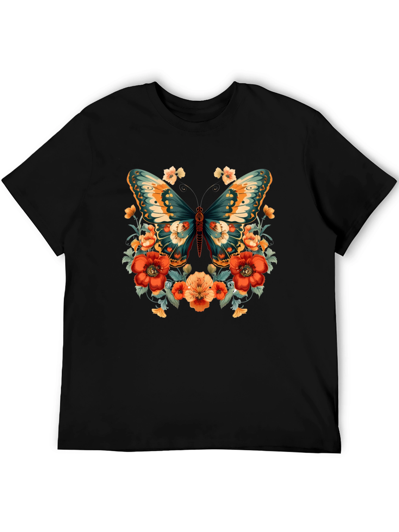 Floral Butterfly Graphic Tee