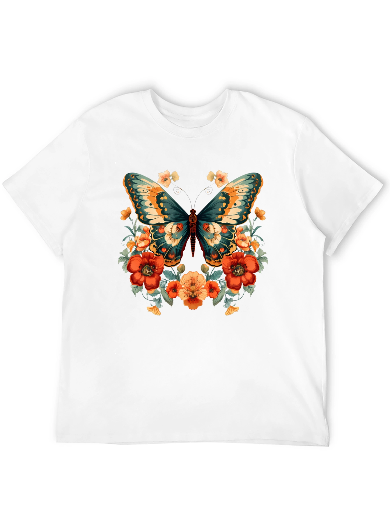 Floral Butterfly Graphic Tee