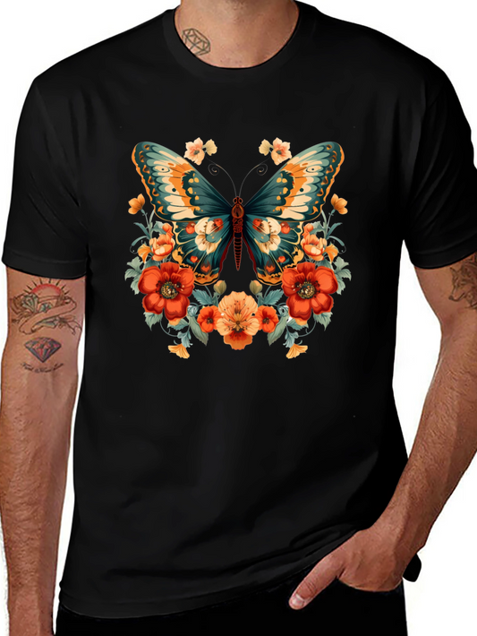 Floral Butterfly Graphic Tee