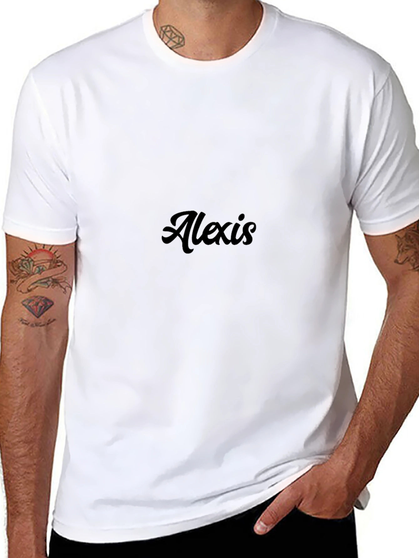 Personalized Alexis Black T-Shirt