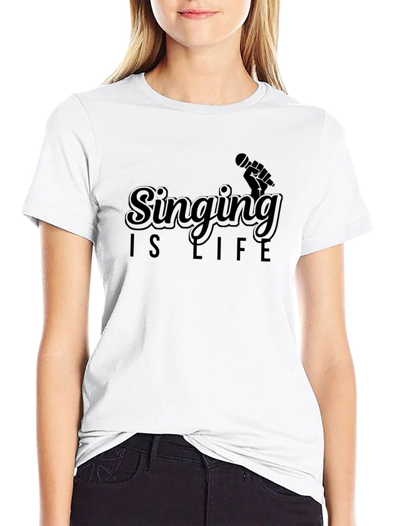 Singing Is Life Graphic T-Shirt