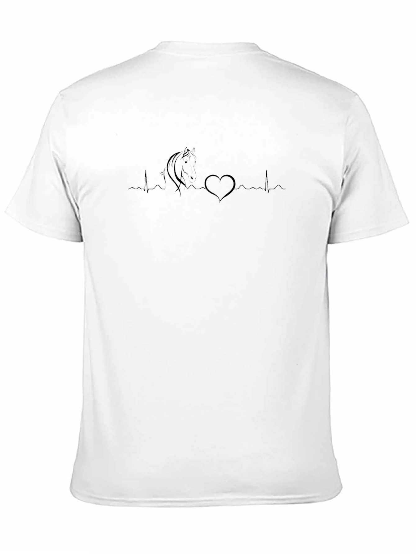 Heartbeat Horse T-Shirt - Black