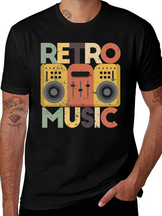 Retro Music Graphic T-Shirt - Vintage Style Tee