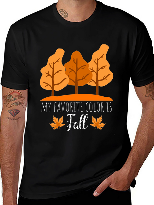 Fall Colors Graphic Tee - My Favorite Color Is Fall