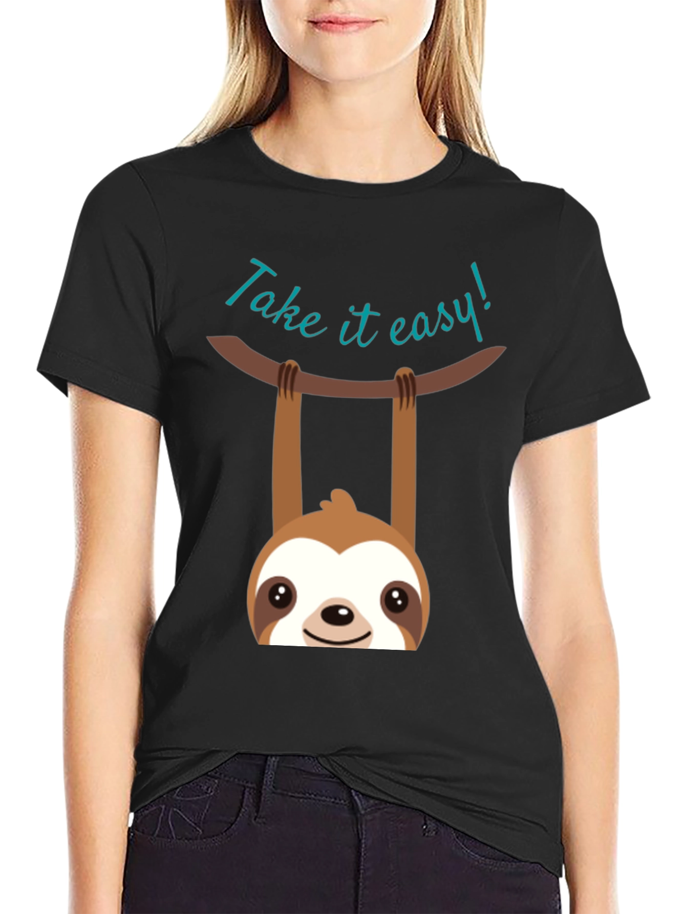 Take It Easy Sloth Graphic T-Shirt