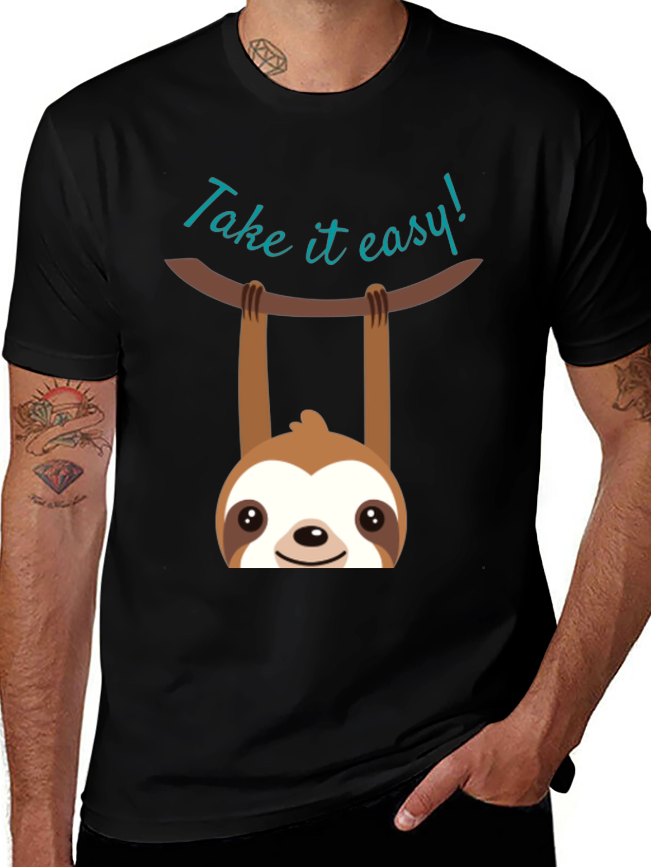 Take It Easy Sloth Graphic T-Shirt