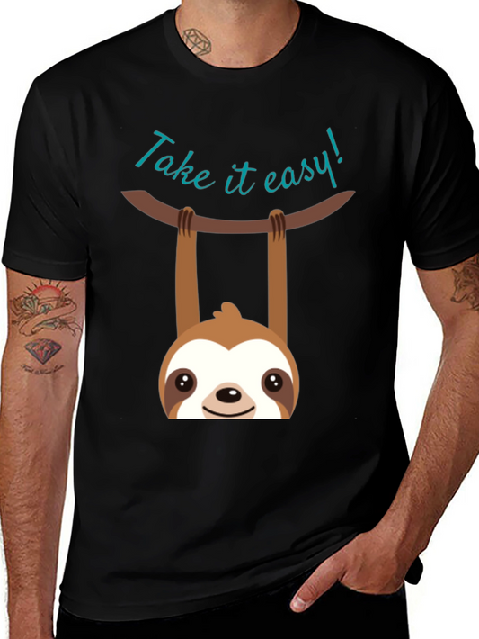 Take It Easy Sloth Graphic T-Shirt