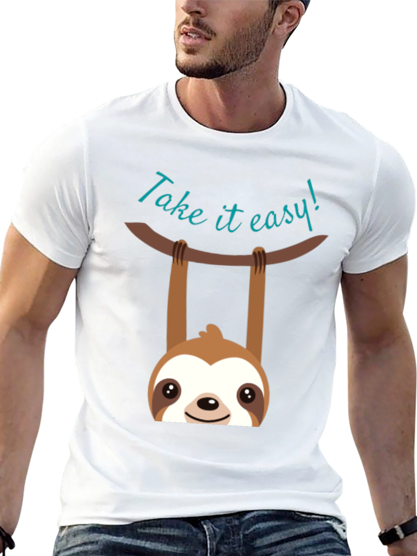 Take It Easy Sloth Graphic T-Shirt