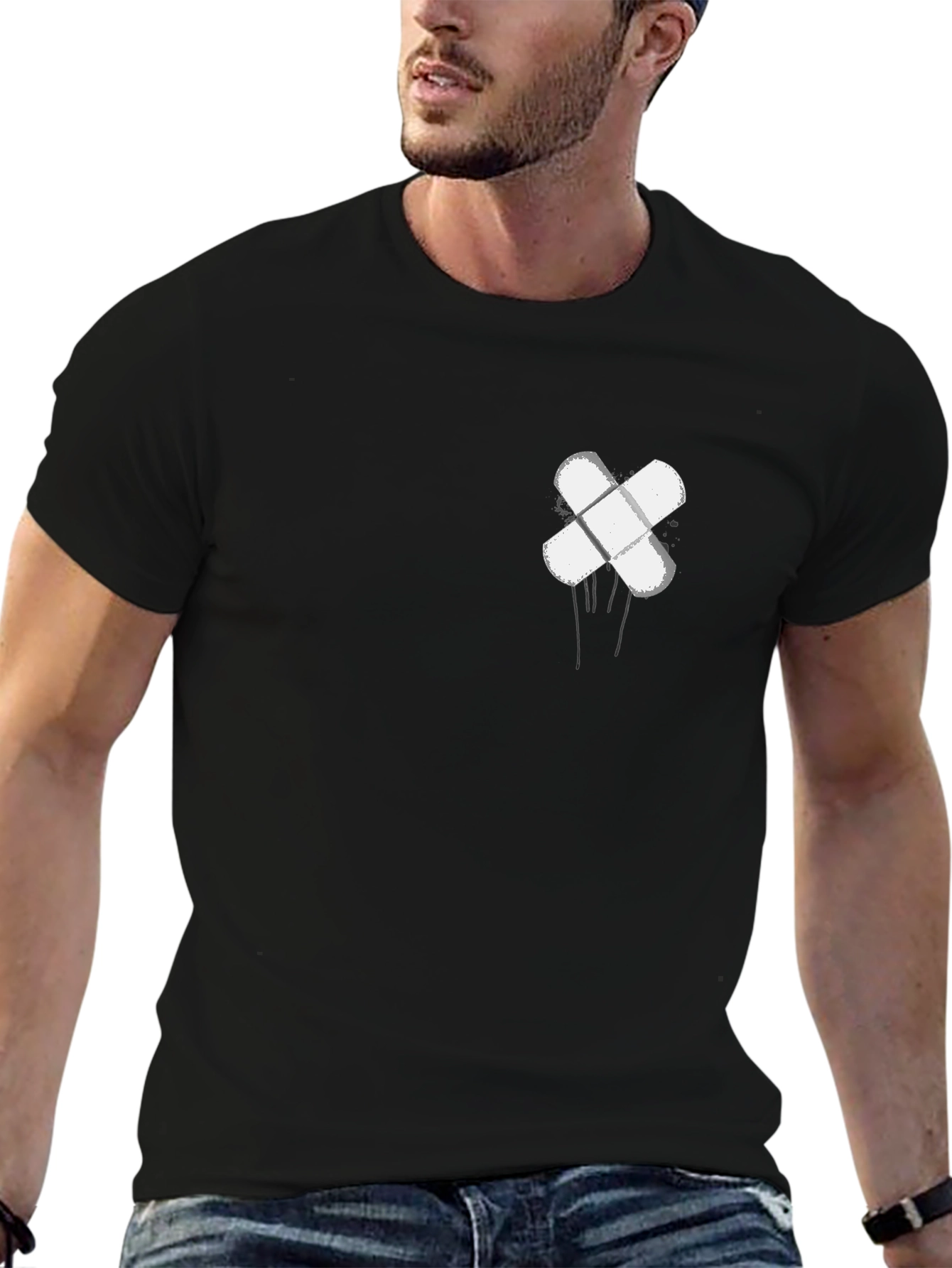 Graphic Tee - Plaster Cross Design