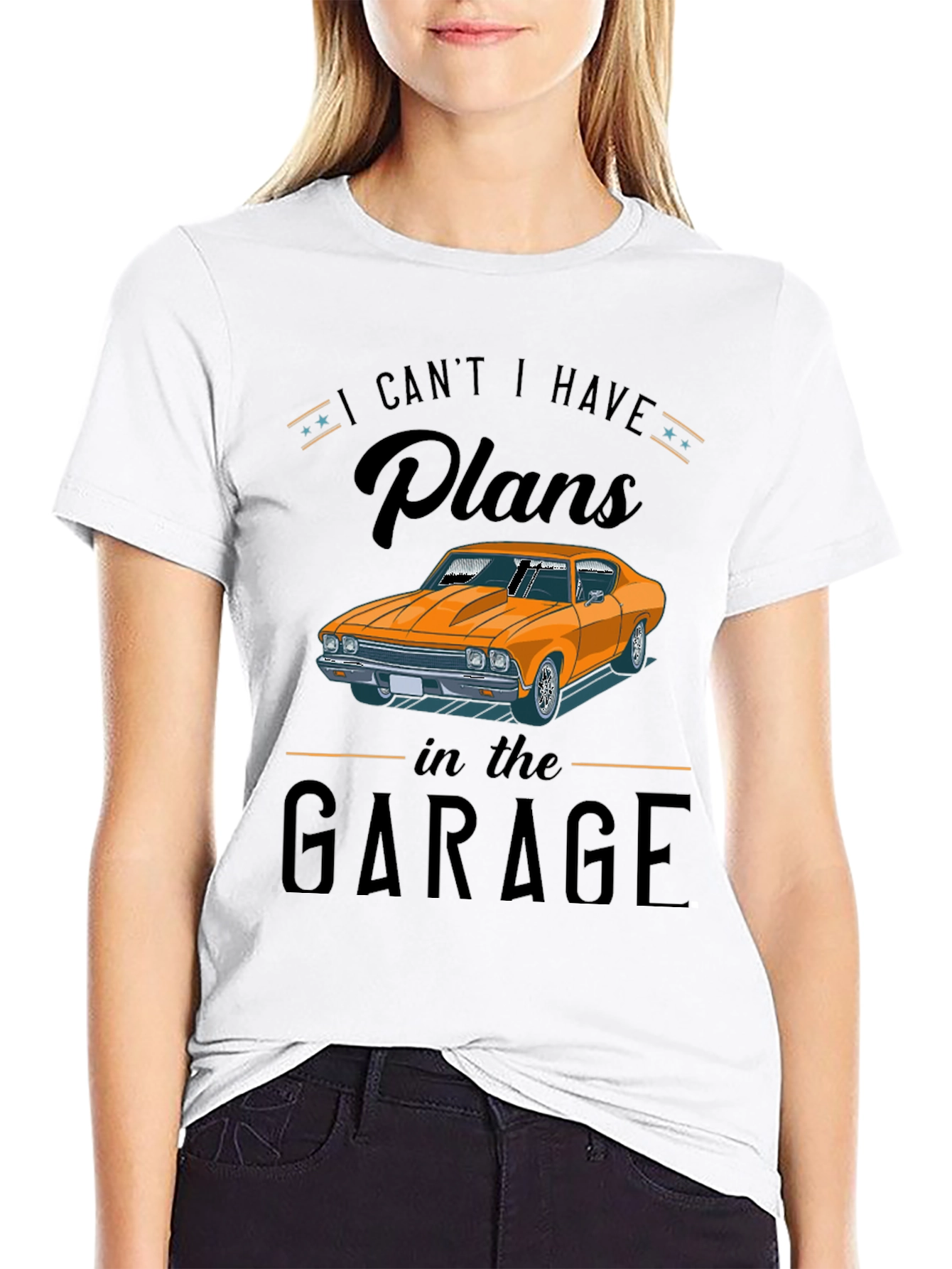 Garage Plans Graphic Tee - Car Enthusiast
