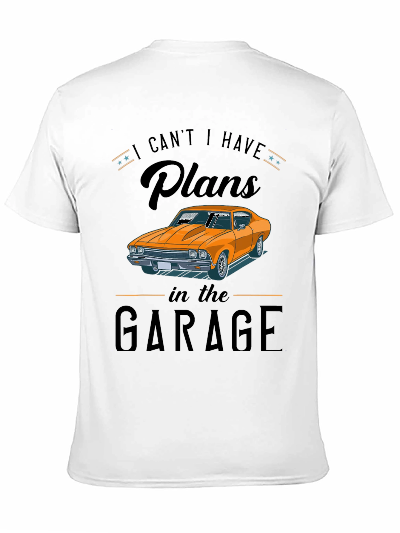 Garage Plans Graphic Tee - Car Enthusiast