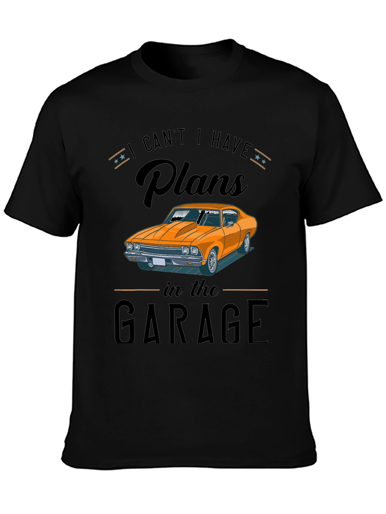 Garage Plans Graphic Tee - Car Enthusiast
