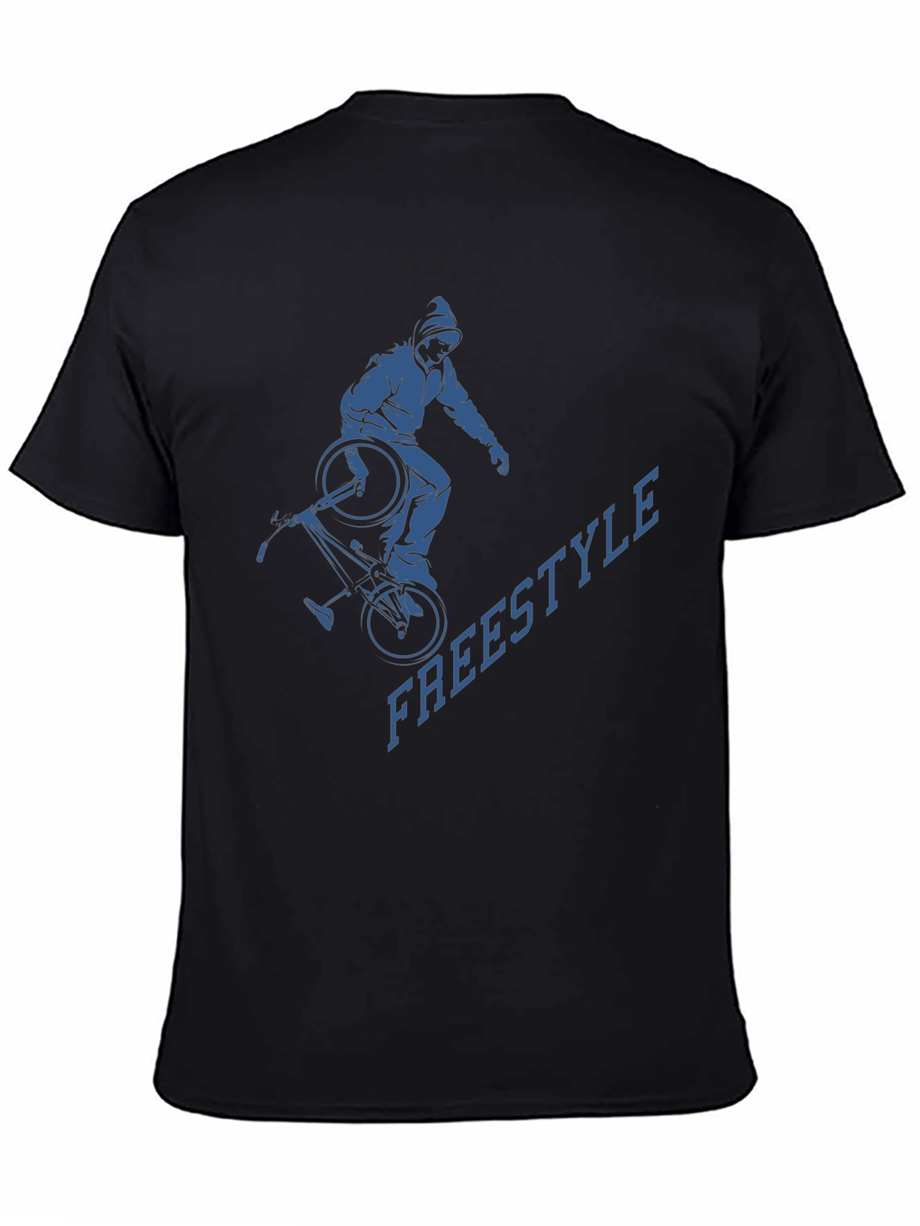 Freestyle BMX Rider Graphic T-Shirt - Black