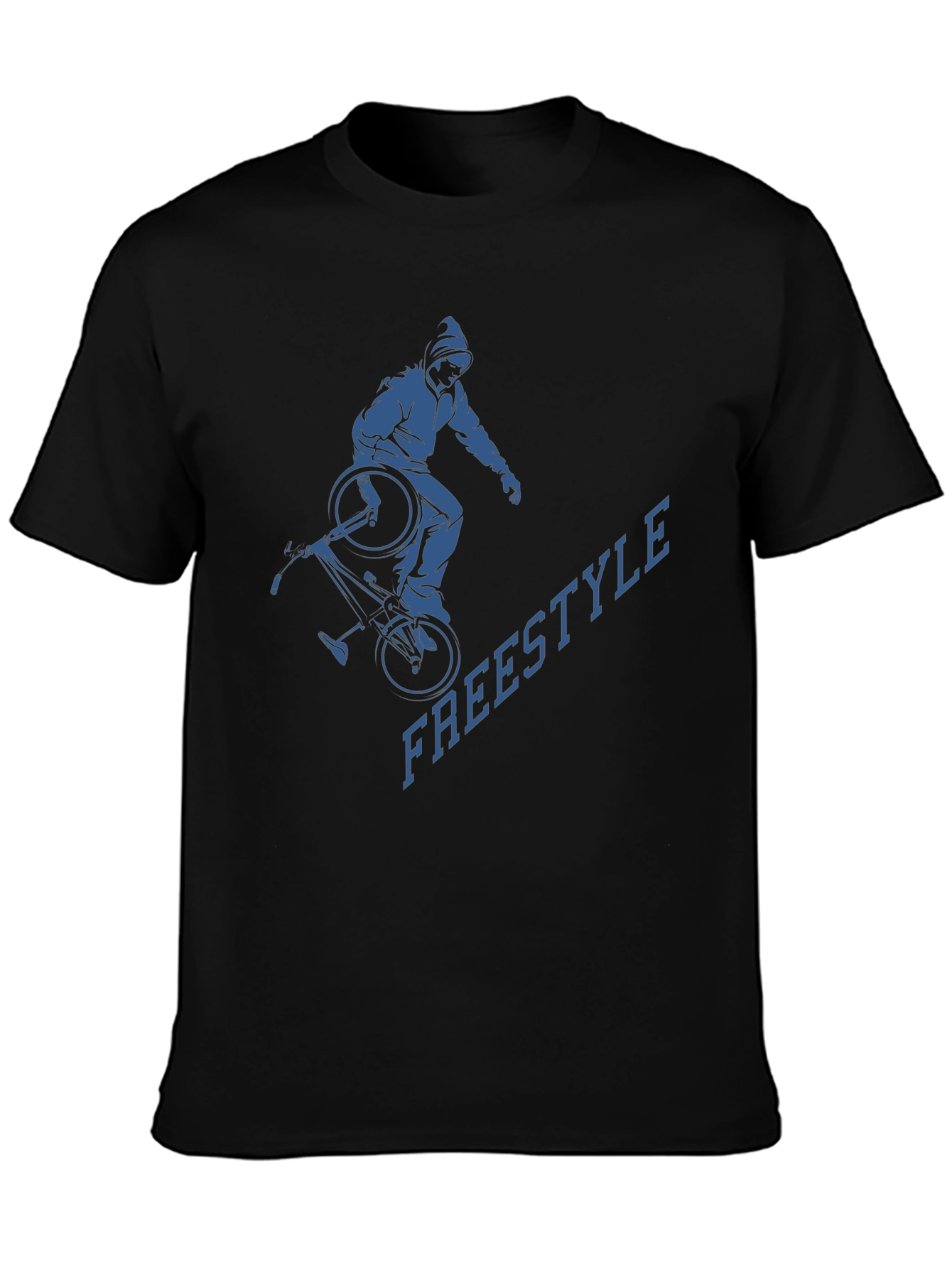 Freestyle BMX Rider Graphic T-Shirt - Black