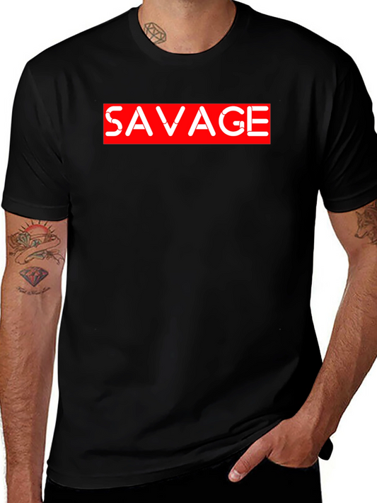 Savage Graphic Tee - Bold Streetwear Style